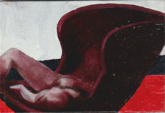 Guido Buganza, "Chico en sillón", 2025 de la serie "Desnudos"