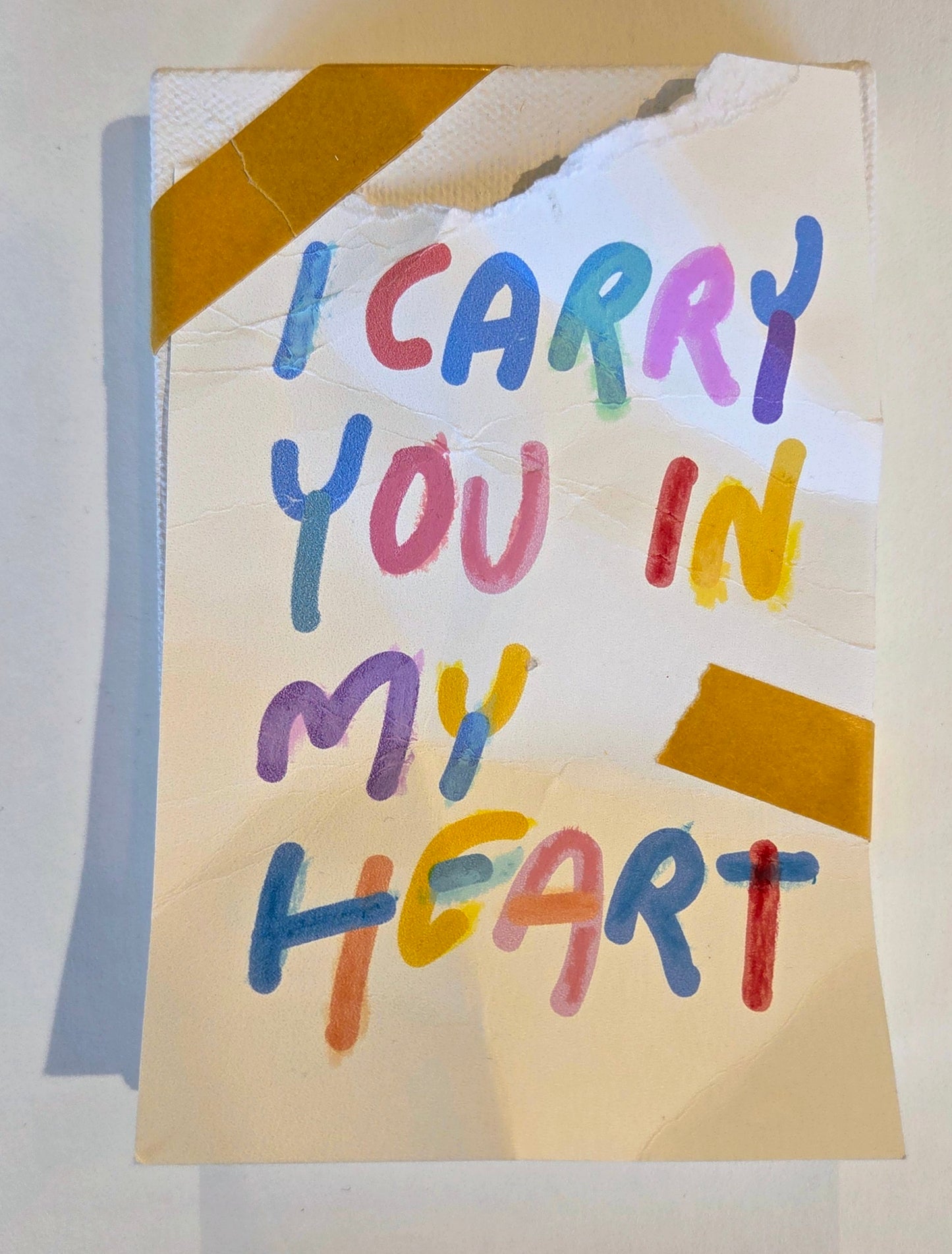 Ricardo Luévanos, "I carry you in my heart", 2026