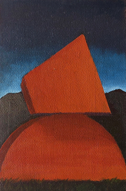 William Gaber, "Paisaje con monumento marrón", 2025