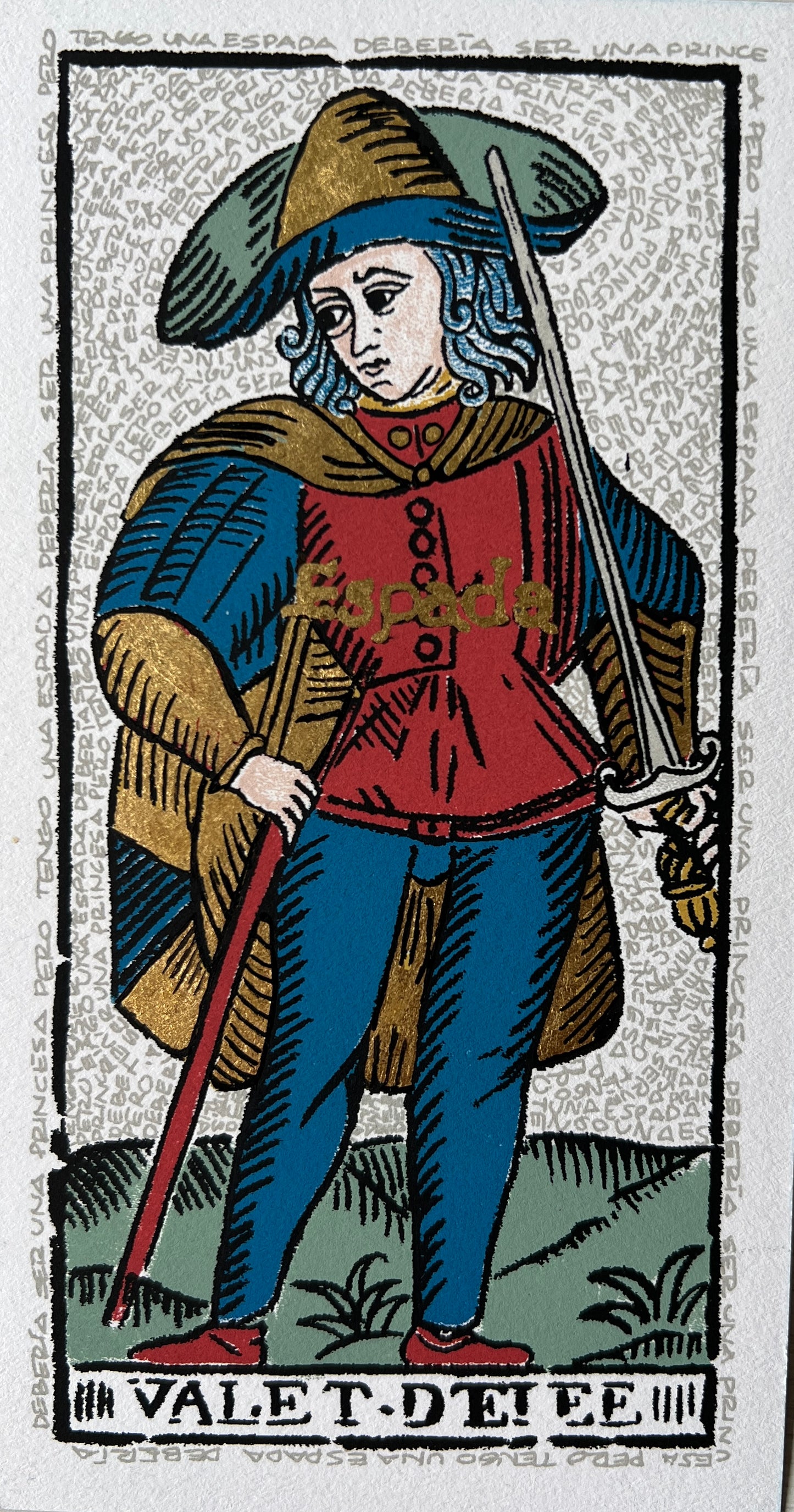 Eugenia Martínez, "Paje de espadas", 2025