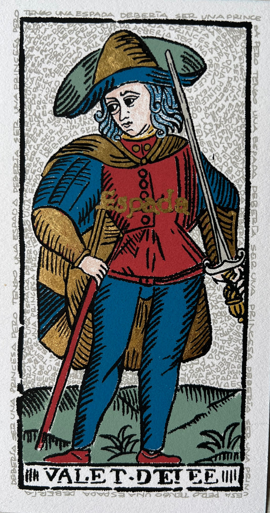 Eugenia Martínez, "Paje de espadas", 2025
